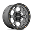KMC Wheels KM541 Dirty Harry 20x9 Satin Gray w/Black Lip 0mm ET 71.5mm CB 5x127