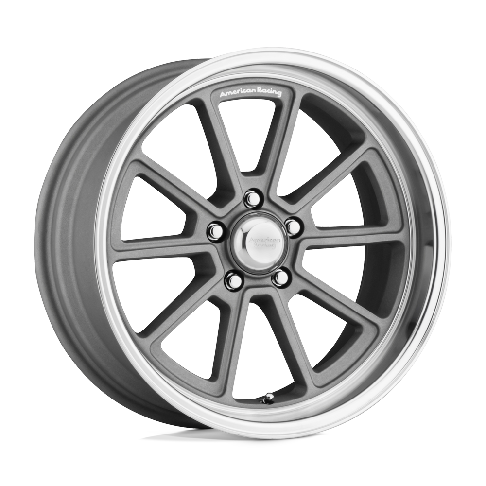 American Racing VN510 Draft 18x10 Vintage Silver w/Diamond Cut Lip 0mm ET 78.1mm CB 5x127
