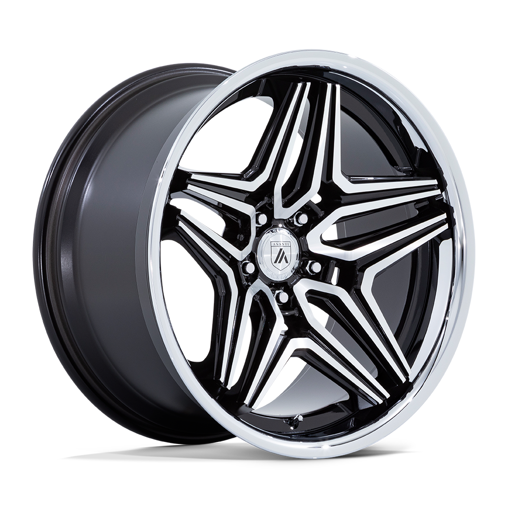 Asanti Wheels AB046 Duke 20x10.5 Gloss Black Machined 18mm ET 72.56mm CB Custom BP