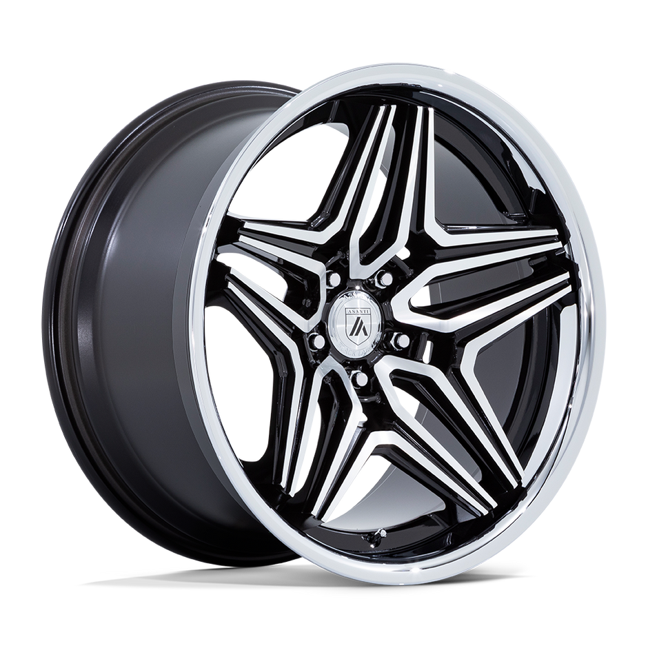 Asanti Wheels AB046 Duke 20x10.5 Gloss Black Machined 18mm ET 72.56mm CB Custom BP