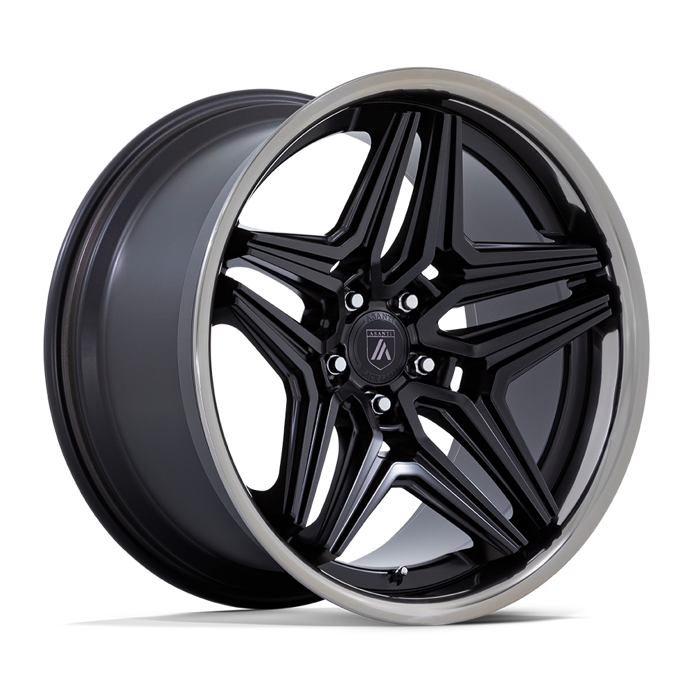 Asanti Wheels AB046 Duke 20x10.5 Satin Black w/DDT Lip 18mm ET 72.56mm CB Custom BP