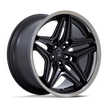 Asanti Wheels AB046 Duke 20x10.5 Satin Black w/DDT Lip 18mm ET 72.56mm CB Custom BP