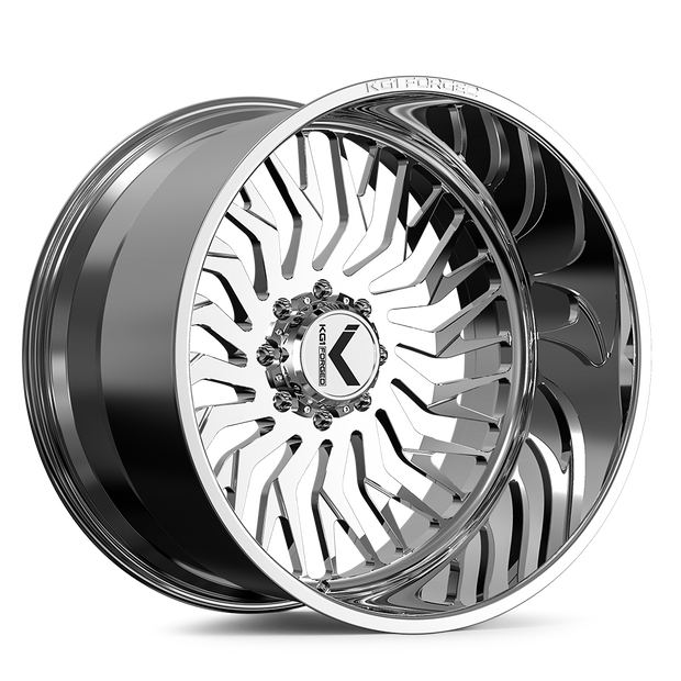KG1 Forged KF063 Elixir-Right Wheel 24x14 Polished -76mm ET 124.3mm CB 8x180