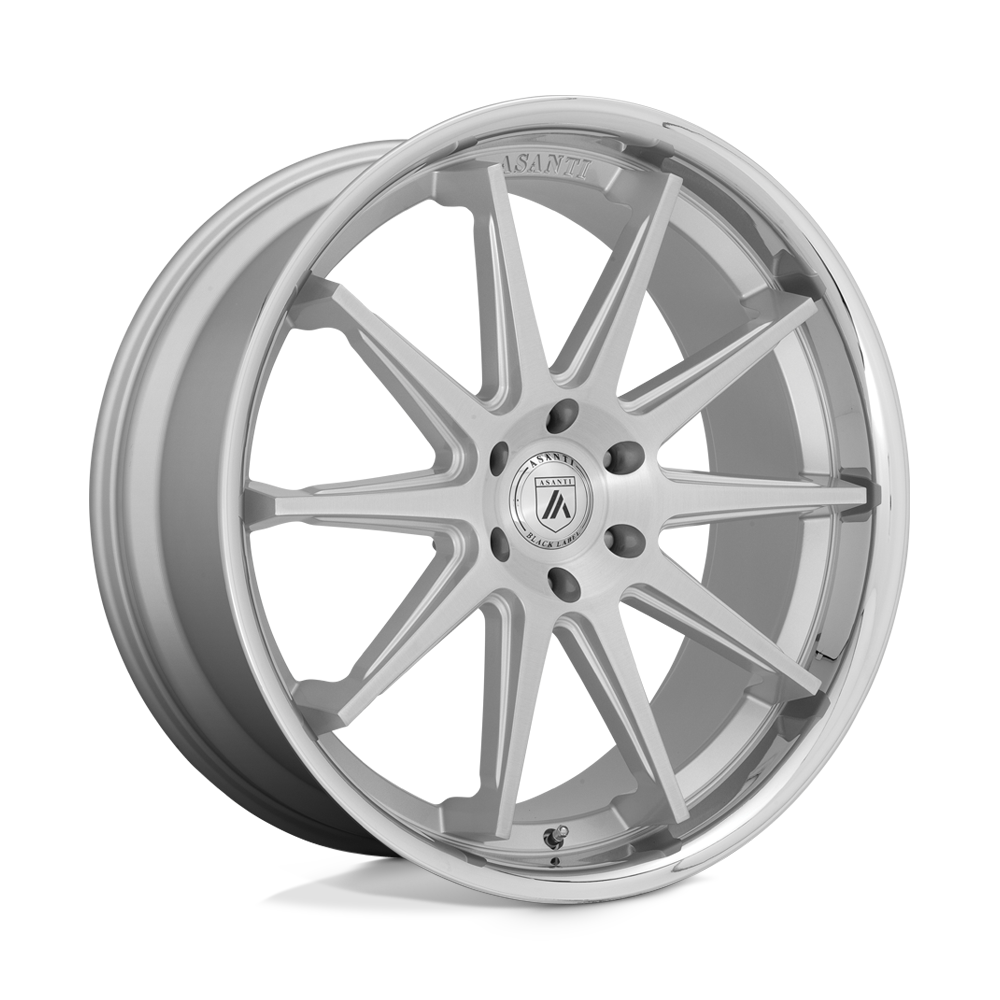 Asanti Wheels ABL-29 Emperor 22x10 Brushed Silver w/Chrome Lip 30mm ET 74.1mm CB 5x120