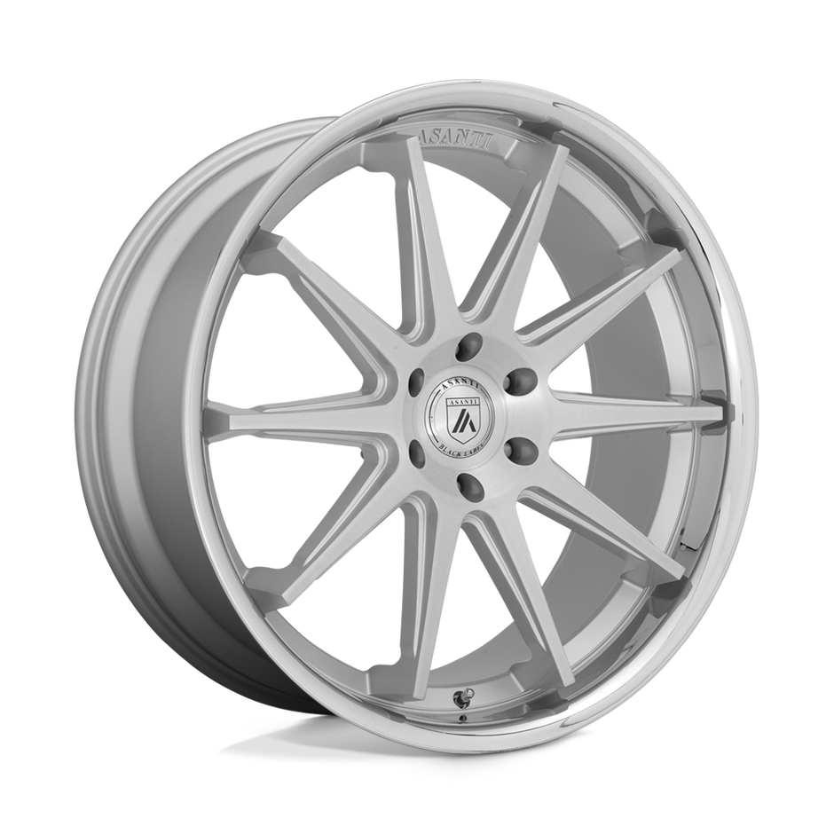 Asanti Wheels ABL-29 Emperor 22x10 Brushed Silver w/Chrome Lip 30mm ET 74.1mm CB 5x120