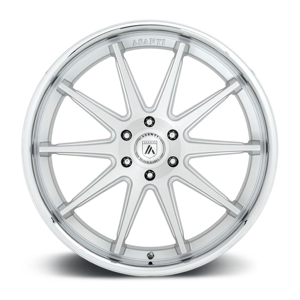 Asanti Wheels ABL-29 Emperor 22x10 Brushed Silver w/Chrome Lip 30mm ET 74.1mm CB 5x120