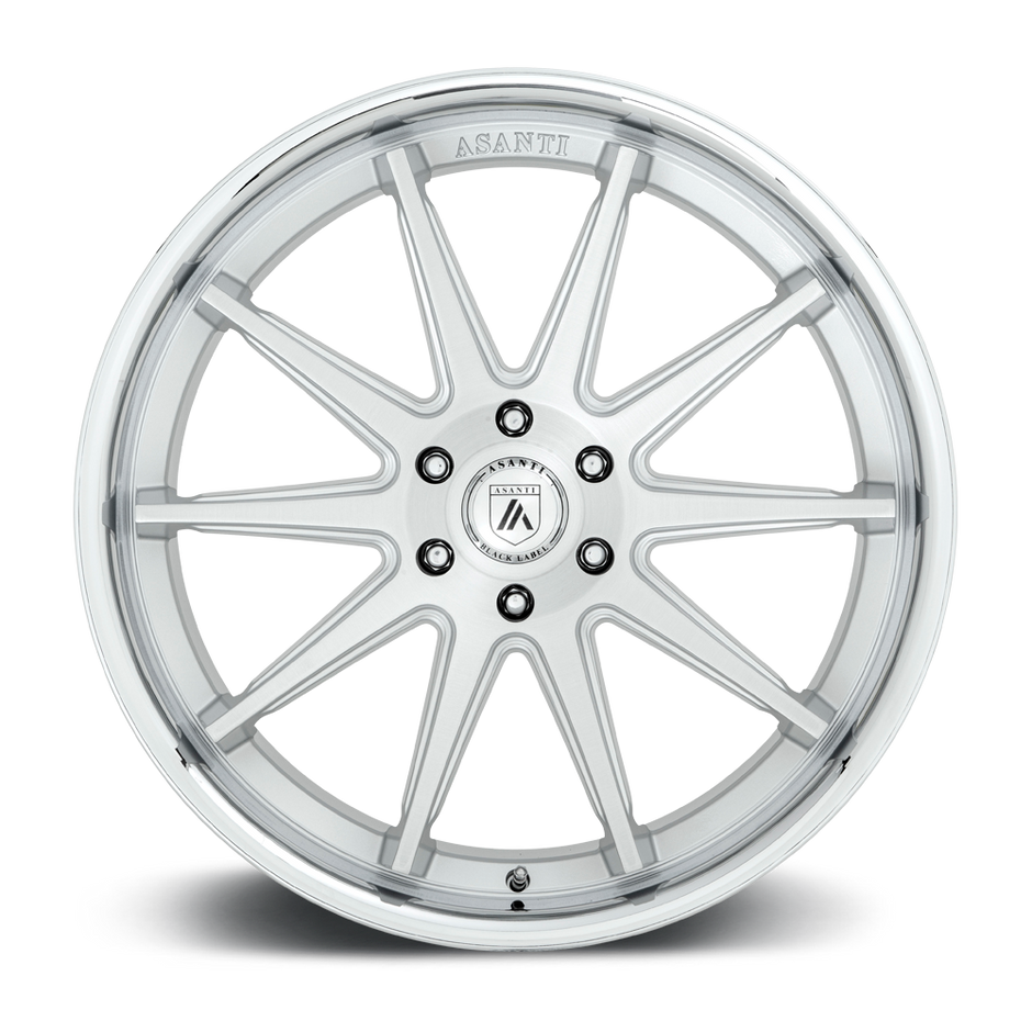 Asanti Wheels ABL-29 Emperor 22x10 Brushed Silver w/Chrome Lip 30mm ET 74.1mm CB 5x120