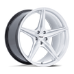 TSW TW007 Esprit 18x9.5 Hyper Silver w/Machined Face 40mm ET 72.56mm CB 5x114.3