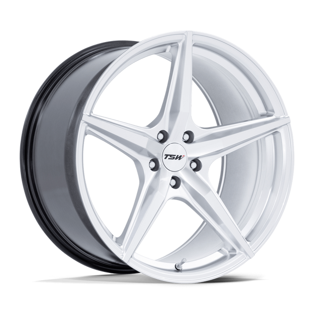 TSW TW007 Esprit 20x9 Hyper Silver w/Machined Face 45mm ET 66.56mm CB 5x112