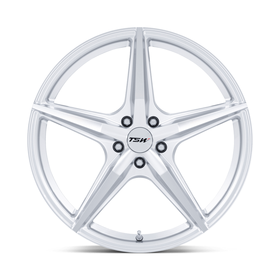 TSW TW007 Esprit 18x9.5 Hyper Silver w/Machined Face 40mm ET 72.56mm CB 5x114.3