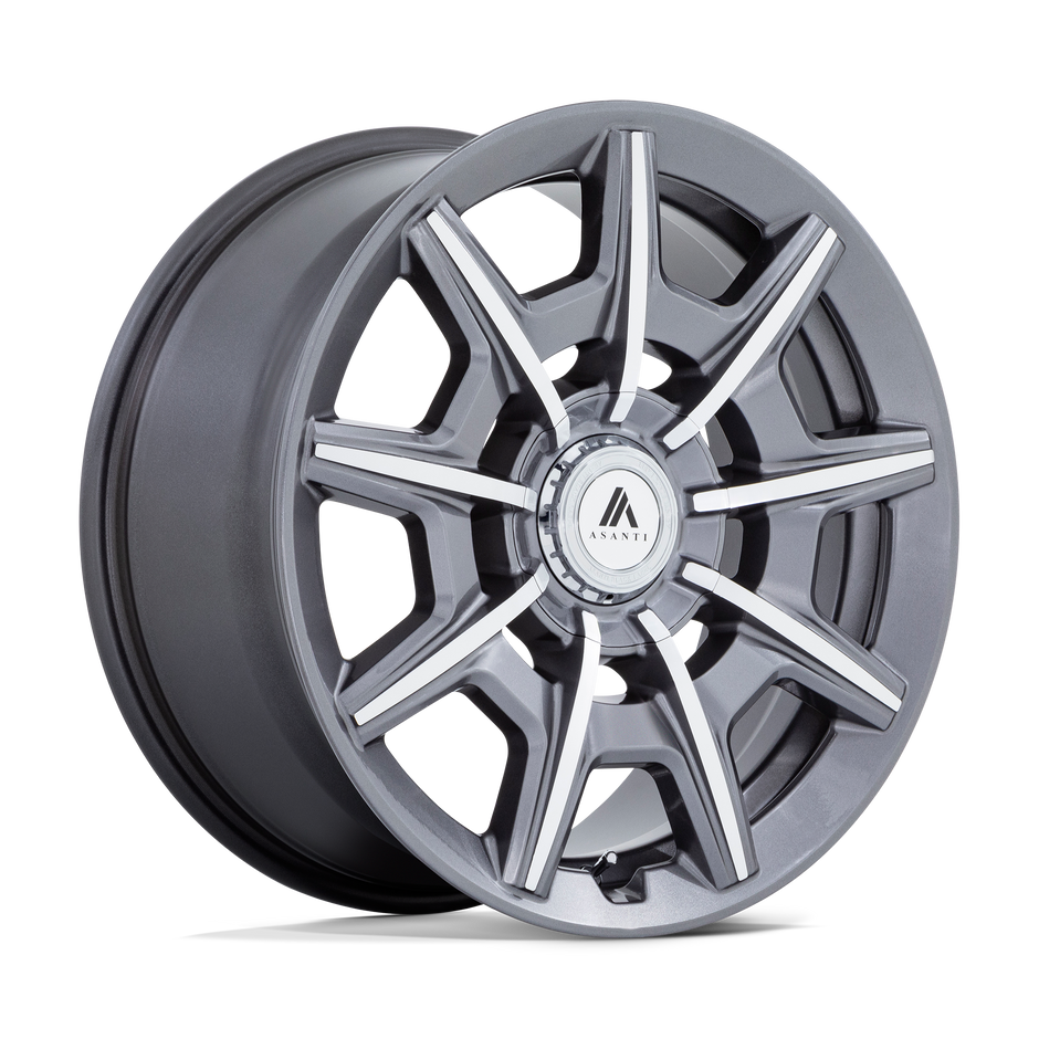 Asanti Wheels AB041 Esquire 20x10.5 Gloss Anthracite w/Bright Machined 18mm ET 72.6mm CB Custom BP