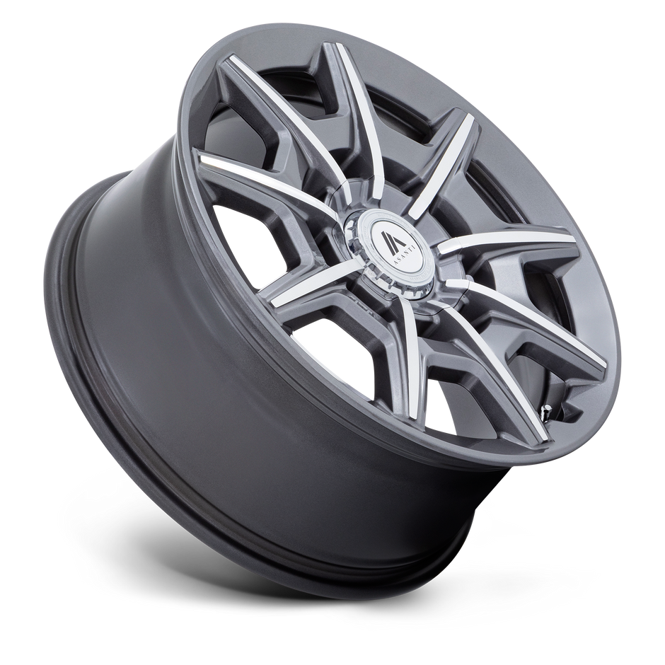Asanti Wheels AB041 Esquire 20x10.5 Gloss Anthracite w/Bright Machined 18mm ET 72.6mm CB Custom BP