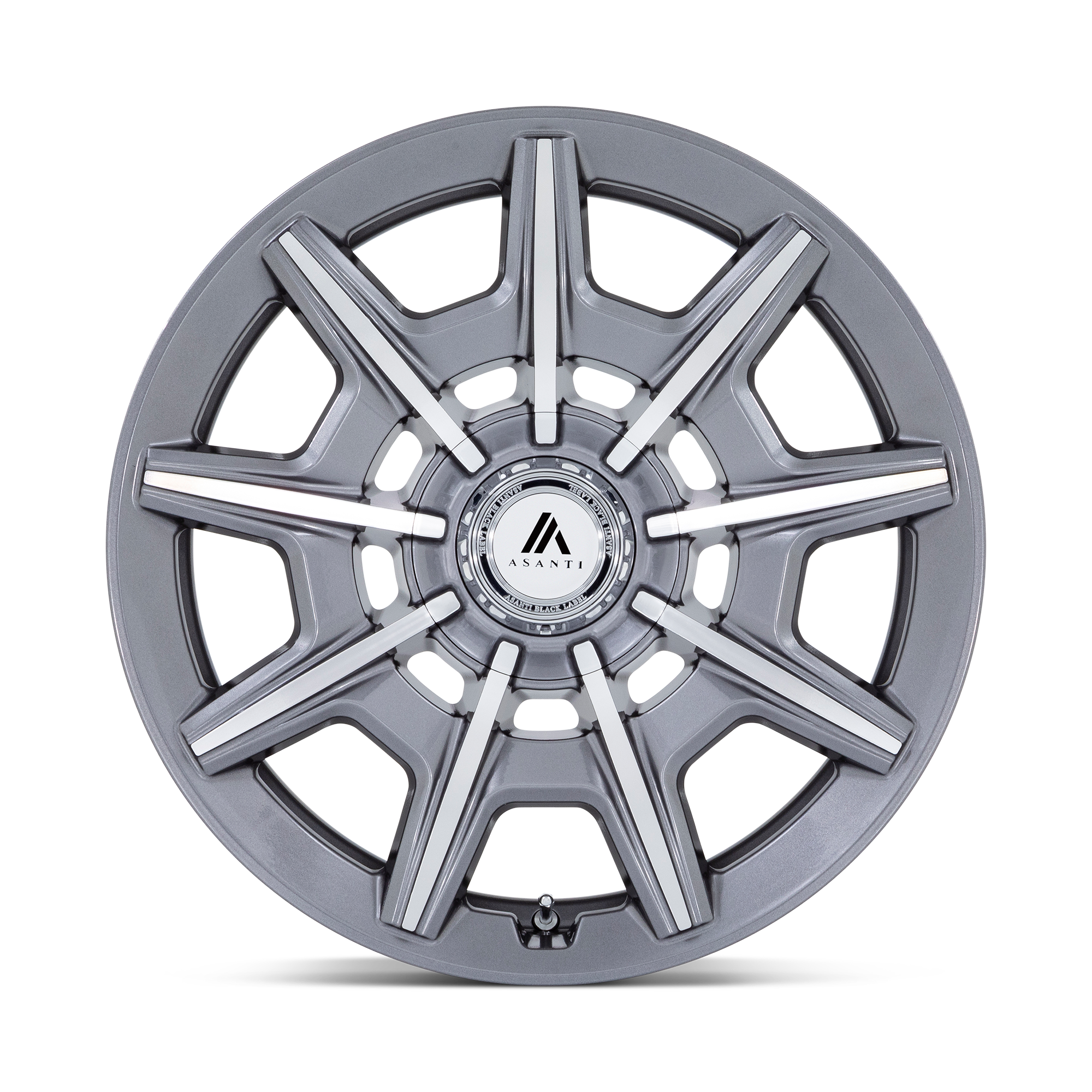 Asanti Wheels AB041 Esquire 20x10.5 Gloss Anthracite w/Bright Machined 18mm ET 72.6mm CB Custom BP