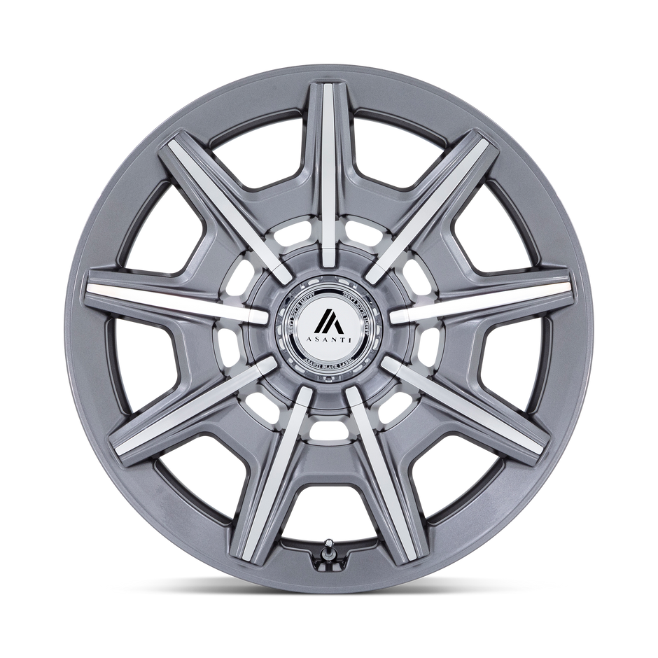 Asanti Wheels AB041 Esquire 20x10.5 Gloss Anthracite w/Bright Machined 18mm ET 72.6mm CB Custom BP