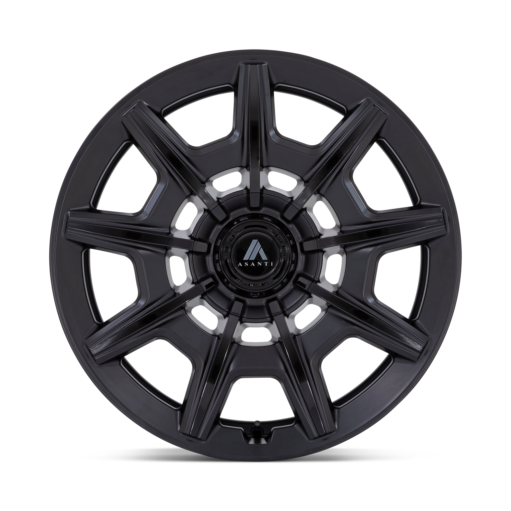 Asanti Wheels AB041 Esquire 20x10.5 Satin Black w/Gloss Black Face 18mm ET 72.6mm CB Custom BP
