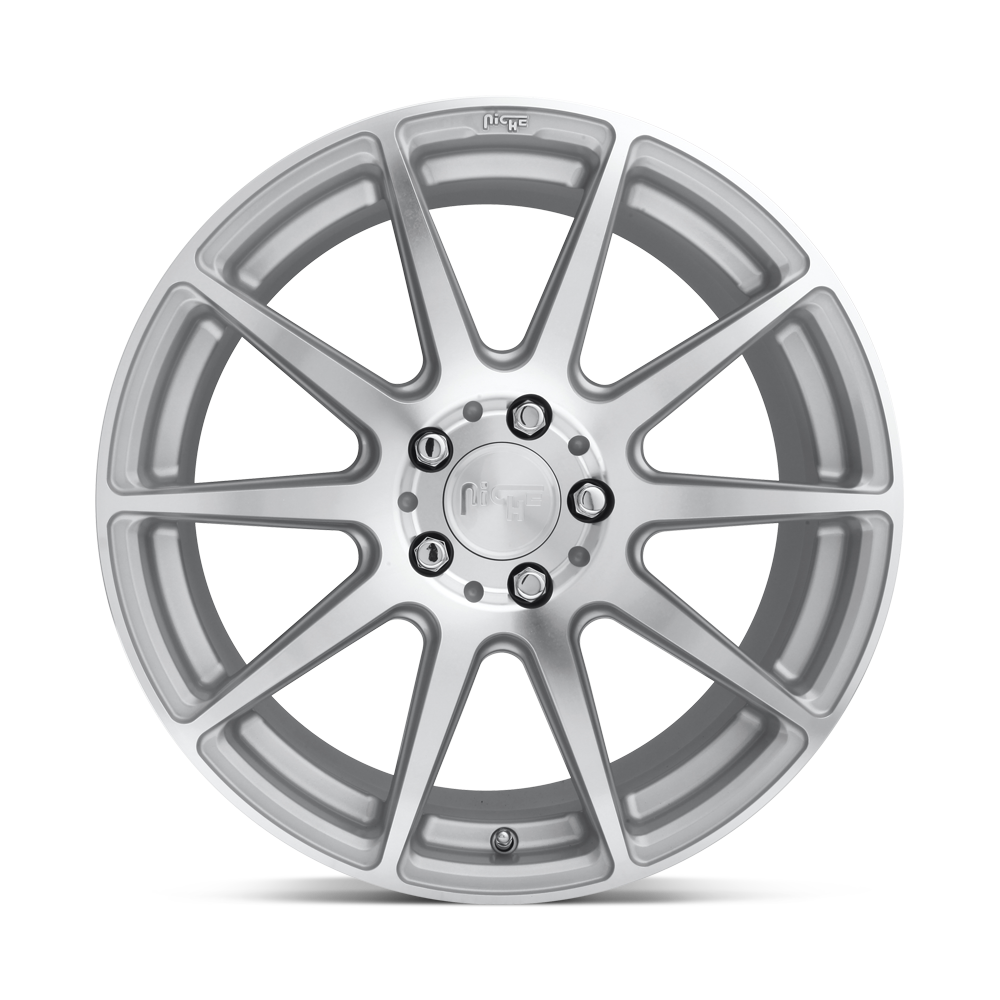 Niche M146 Essen 18x8 Gloss Silver Machined 40mm ET 72.56mm CB 5x120