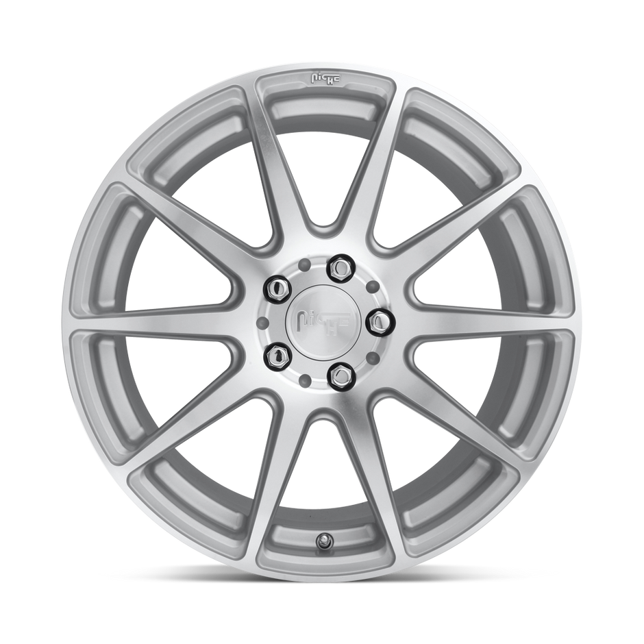 Niche M146 Essen 18x8 Gloss Silver Machined 40mm ET 72.56mm CB 5x120