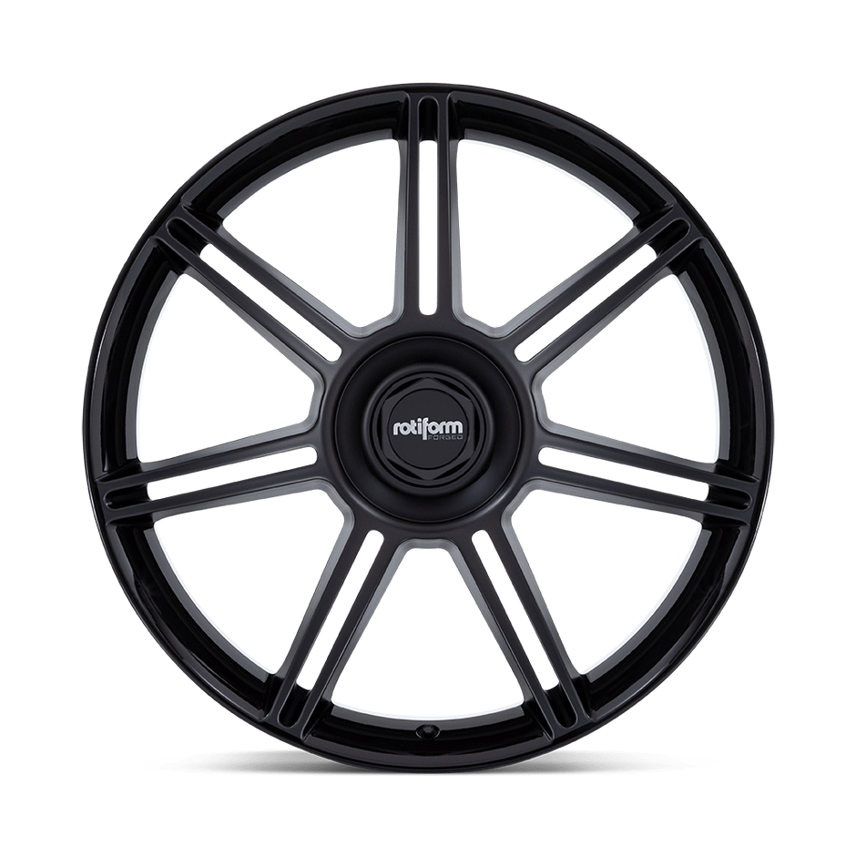 Rotiform FRA 22x12 Gloss Black w/Matte Black Spokes 60mm ET 71.5mm CB 5x130