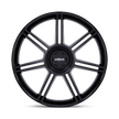 Rotiform FRA 22x12 Gloss Black w/Matte Black Spokes 60mm ET 71.5mm CB 5x130