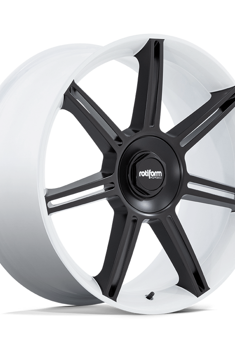 Rotiform FRA 22x10 Gloss White w/Matte Black Spokes 56mm ET 71.5mm CB 5x130