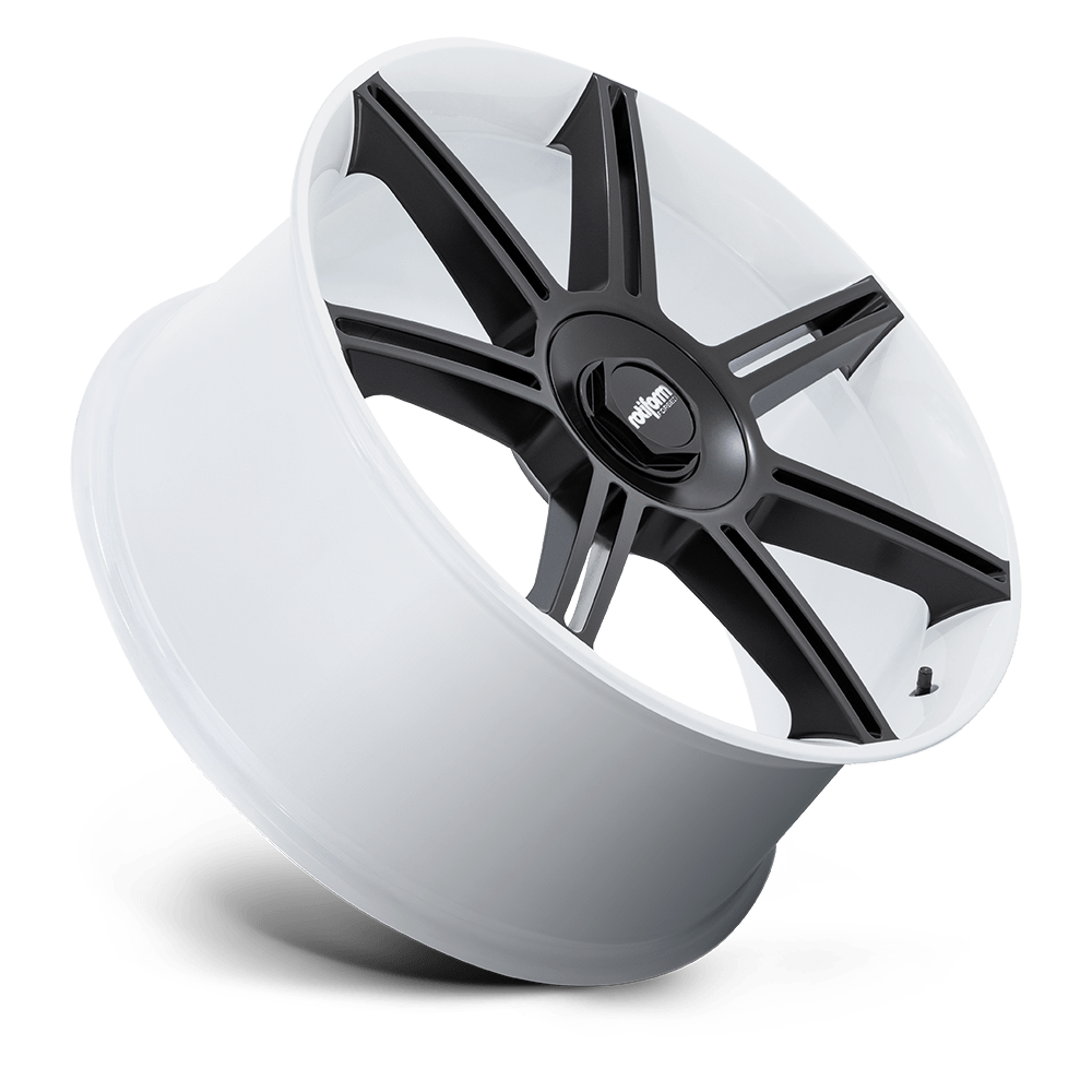 Rotiform FRA 22x12 Gloss White w/Matte Black Spokes 60mm ET 71.5mm CB 5x130