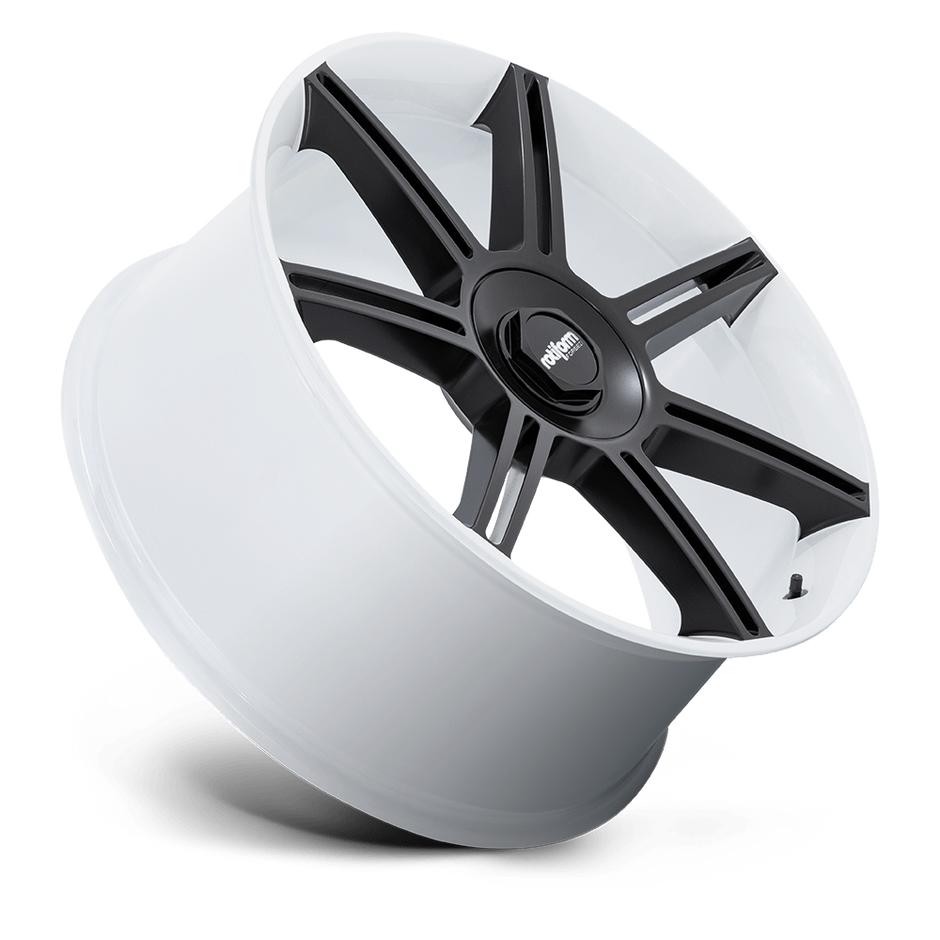 Rotiform FRA 22x12 Gloss White w/Matte Black Spokes 60mm ET 71.5mm CB 5x130
