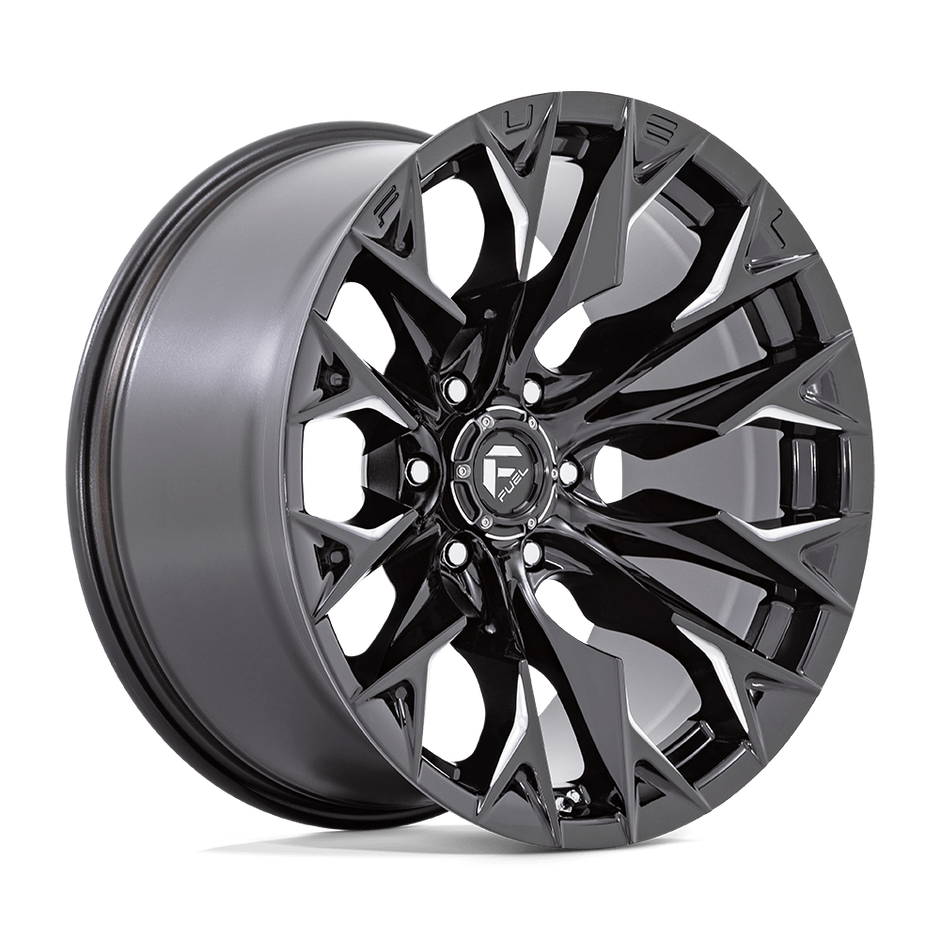 Fuel Wheels D803 Flame 20x10 Gloss Black Milled -18mm ET 125.1mm CB 8x170