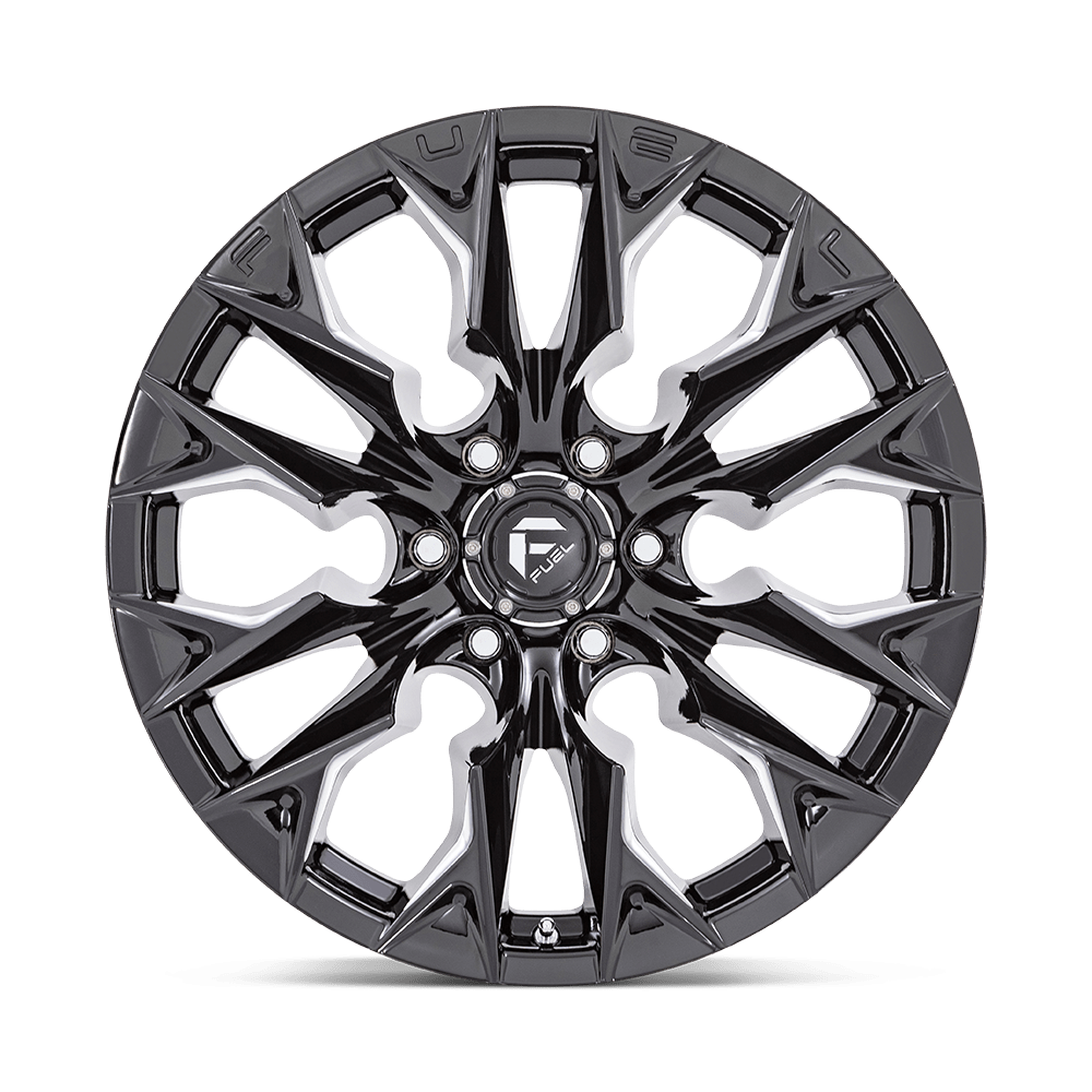 Fuel Wheels D803 Flame 20x10 Gloss Black Milled -18mm ET 125.1mm CB 8x170