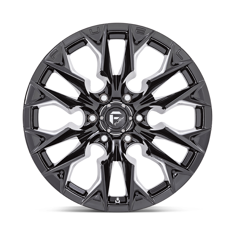 Fuel Wheels D803 Flame 20x10 Gloss Black Milled -18mm ET 125.1mm CB 8x170