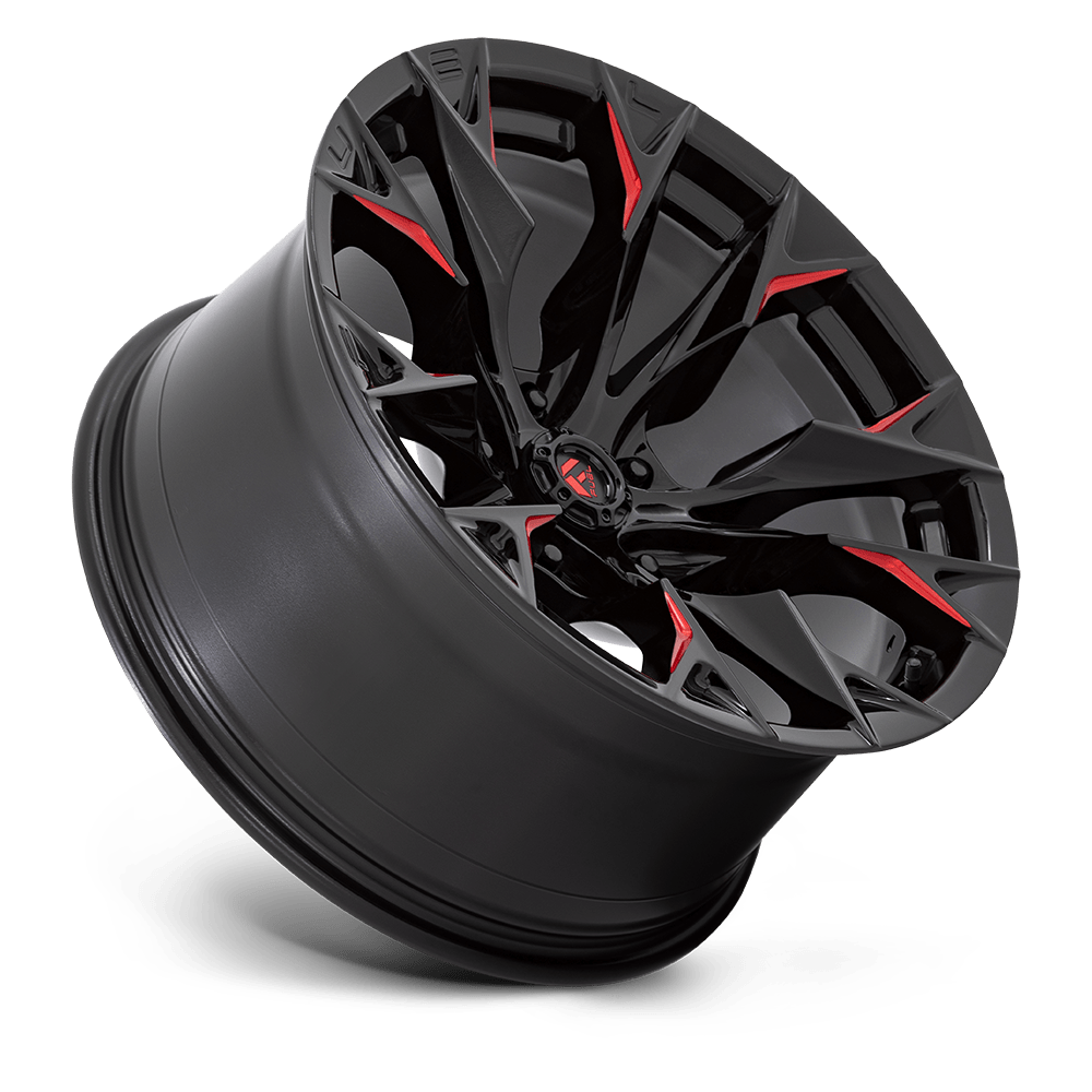 Fuel Wheels D823 Flame 20x10 Gloss Black Milled w/Candy Red -18mm ET 125.1mm CB 8x170