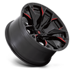 Fuel Wheels D823 Flame 20x10 Gloss Black Milled w/Candy Red -18mm ET 125.1mm CB 8x170