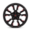 Fuel Wheels D823 Flame 20x10 Gloss Black Milled w/Candy Red -18mm ET 125.1mm CB 8x170