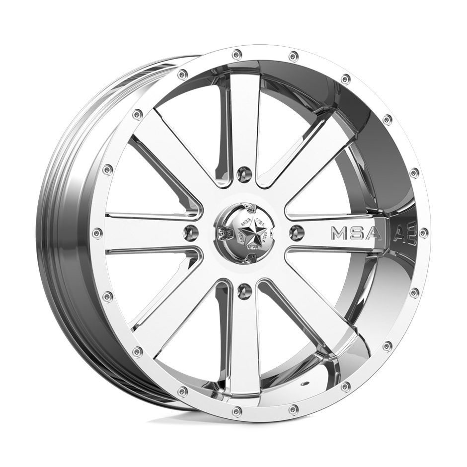 MSA Offroad Wheels M34 Flash 18x7 Chrome 0mm ET 112.1mm CB 4x137