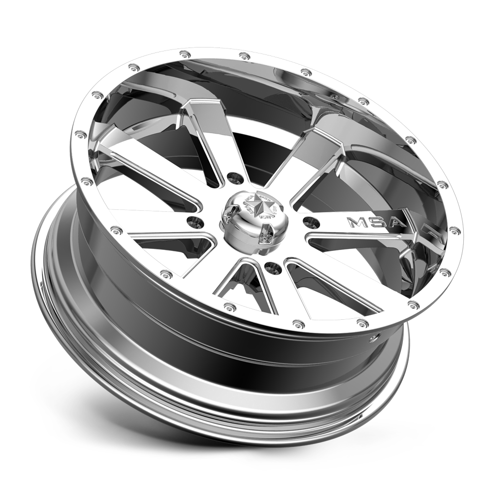 MSA Offroad Wheels M34 Flash 18x7 Chrome 0mm ET 112.1mm CB 4x137