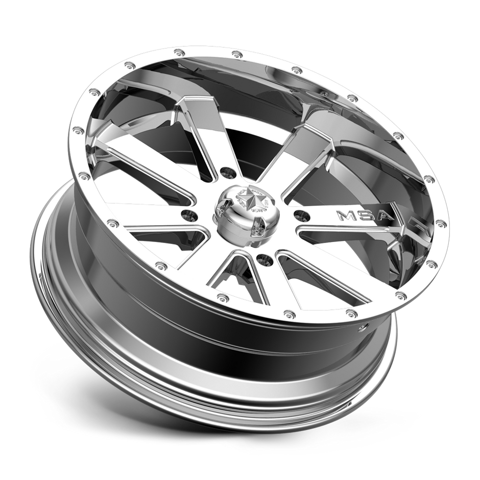 MSA Offroad Wheels M34 Flash 18x7 Chrome 0mm ET 112.1mm CB 4x137