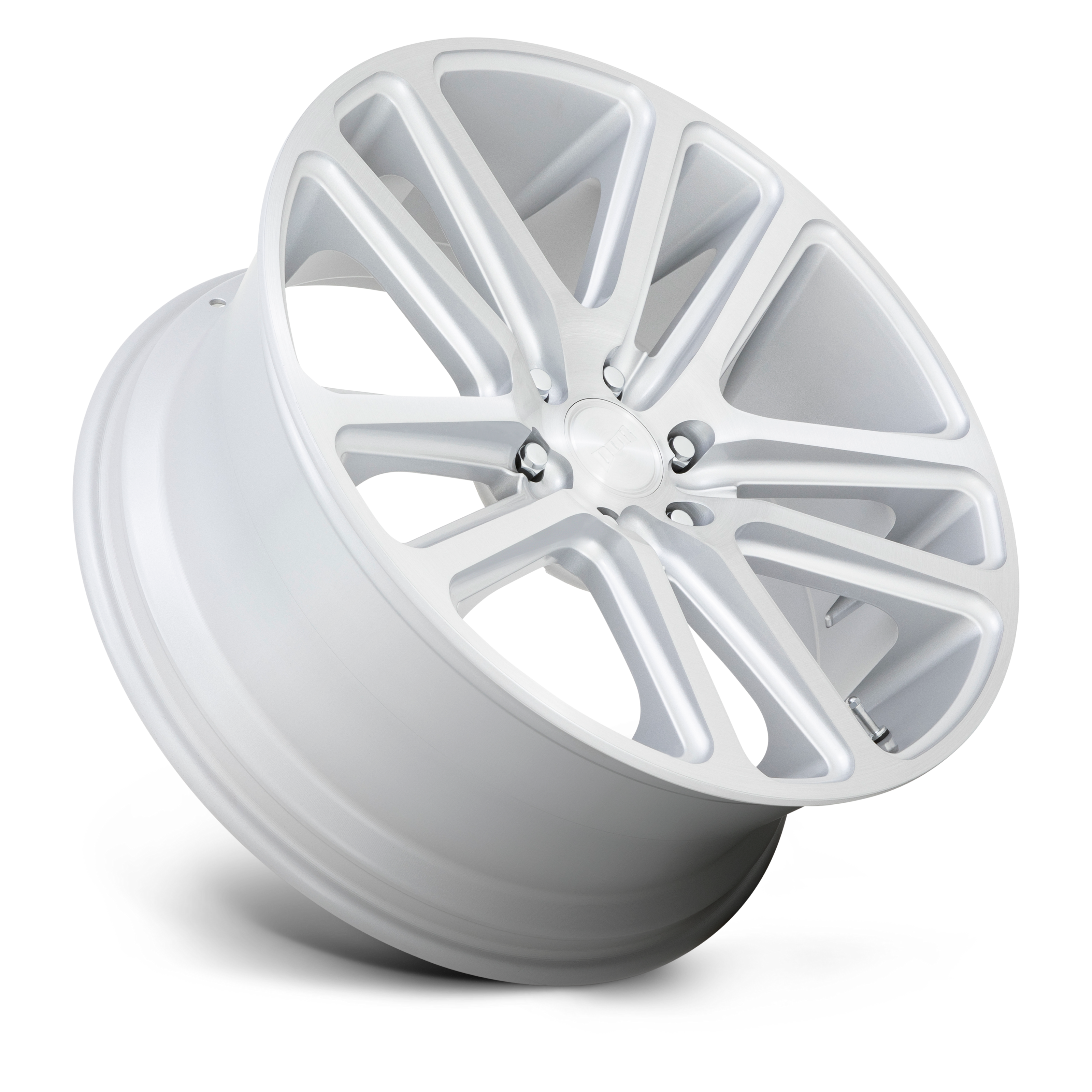 DUB Wheels S257 Flex 24x10 Gloss Silver w/Brushed Face 30mm ET 87.1mm CB 6x135