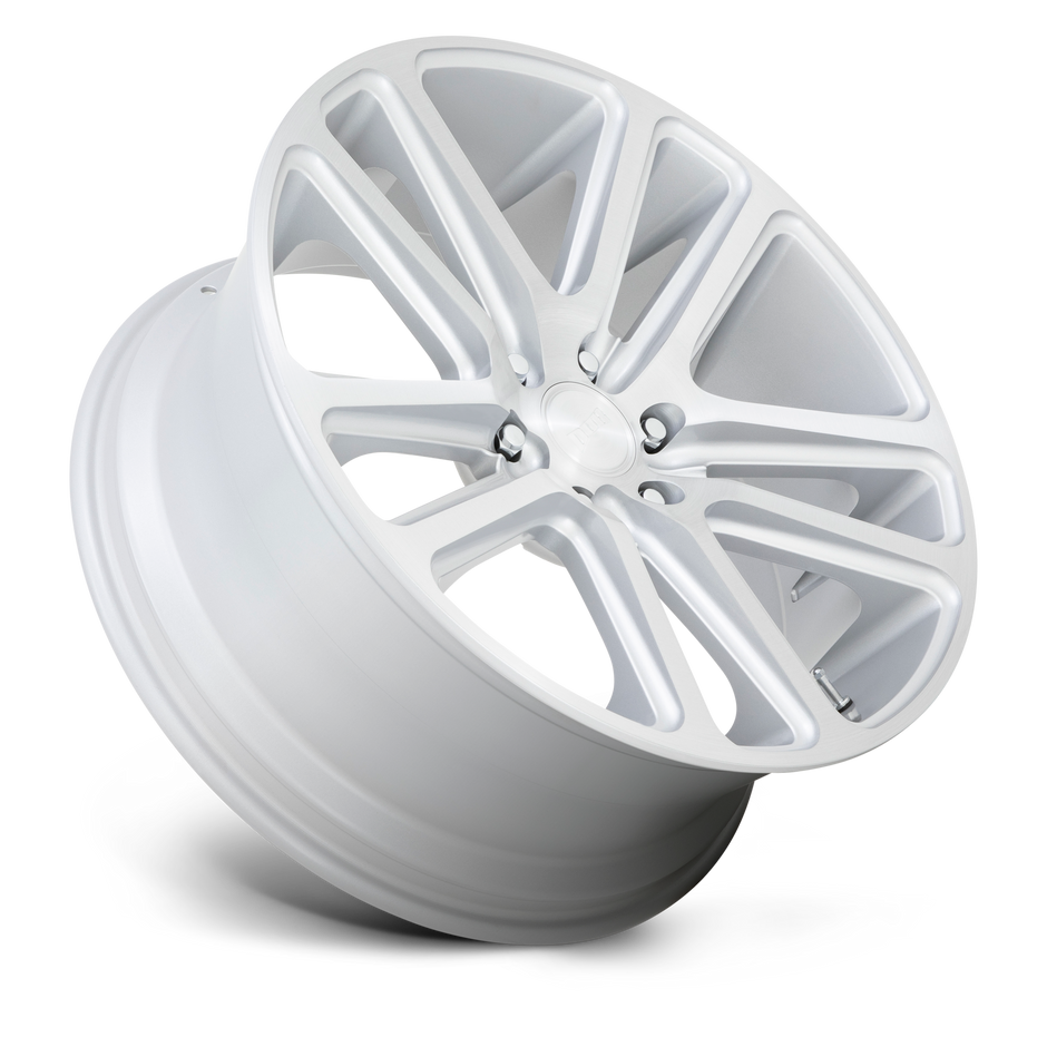 DUB Wheels S257 Flex 24x10 Gloss Silver w/Brushed Face 30mm ET 87.1mm CB 6x135