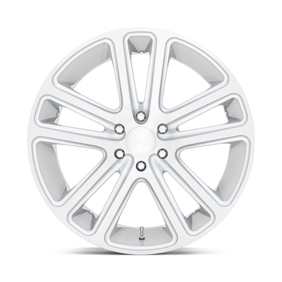 DUB Wheels S257 Flex 24x10 Gloss Silver w/Brushed Face 30mm ET 87.1mm CB 6x135