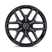 Fuel Wheels Flux 17x9 Gloss Black & Brushed Face w/Gray DDT 1mm ET 71.5mm CB 5x127