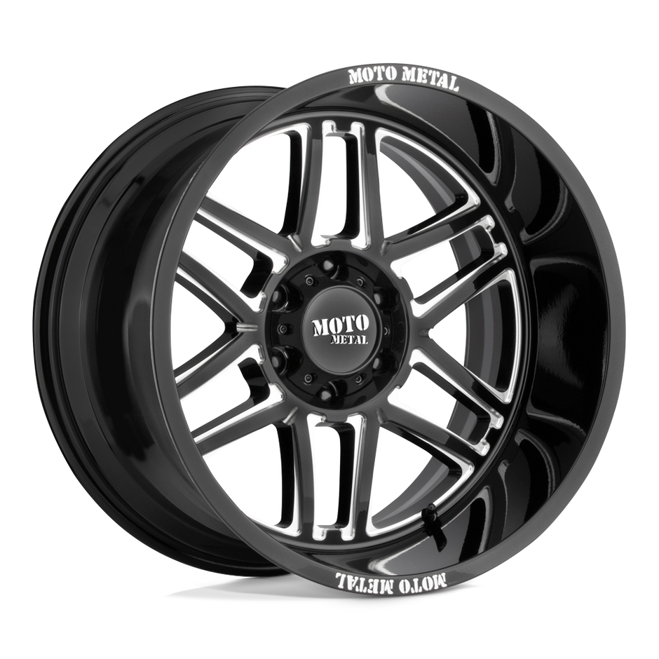 Moto Metal MO992 Folsom 20x9 Gloss Black Milled 18mm ET 66.9mm CB 6x120