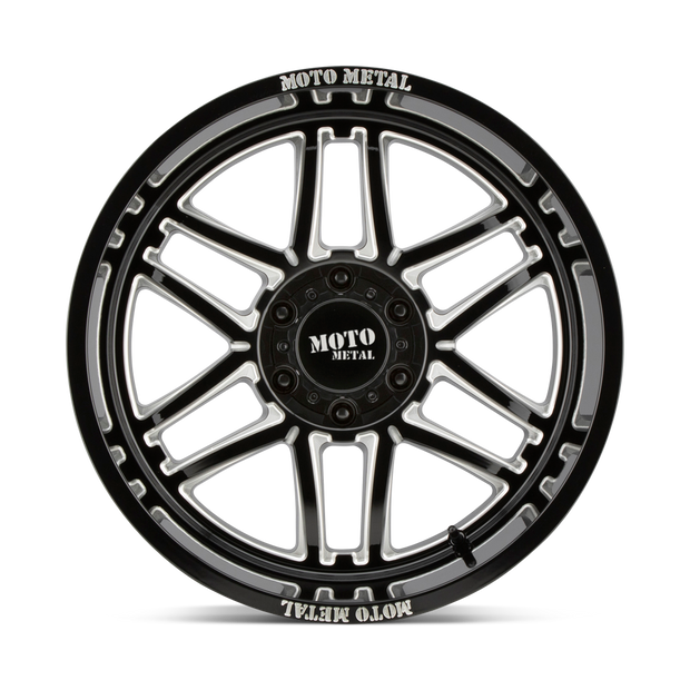Moto Metal MO992 Folsom 22x10 Gloss Black Milled -18mm ET 125.1mm CB 8x165.1