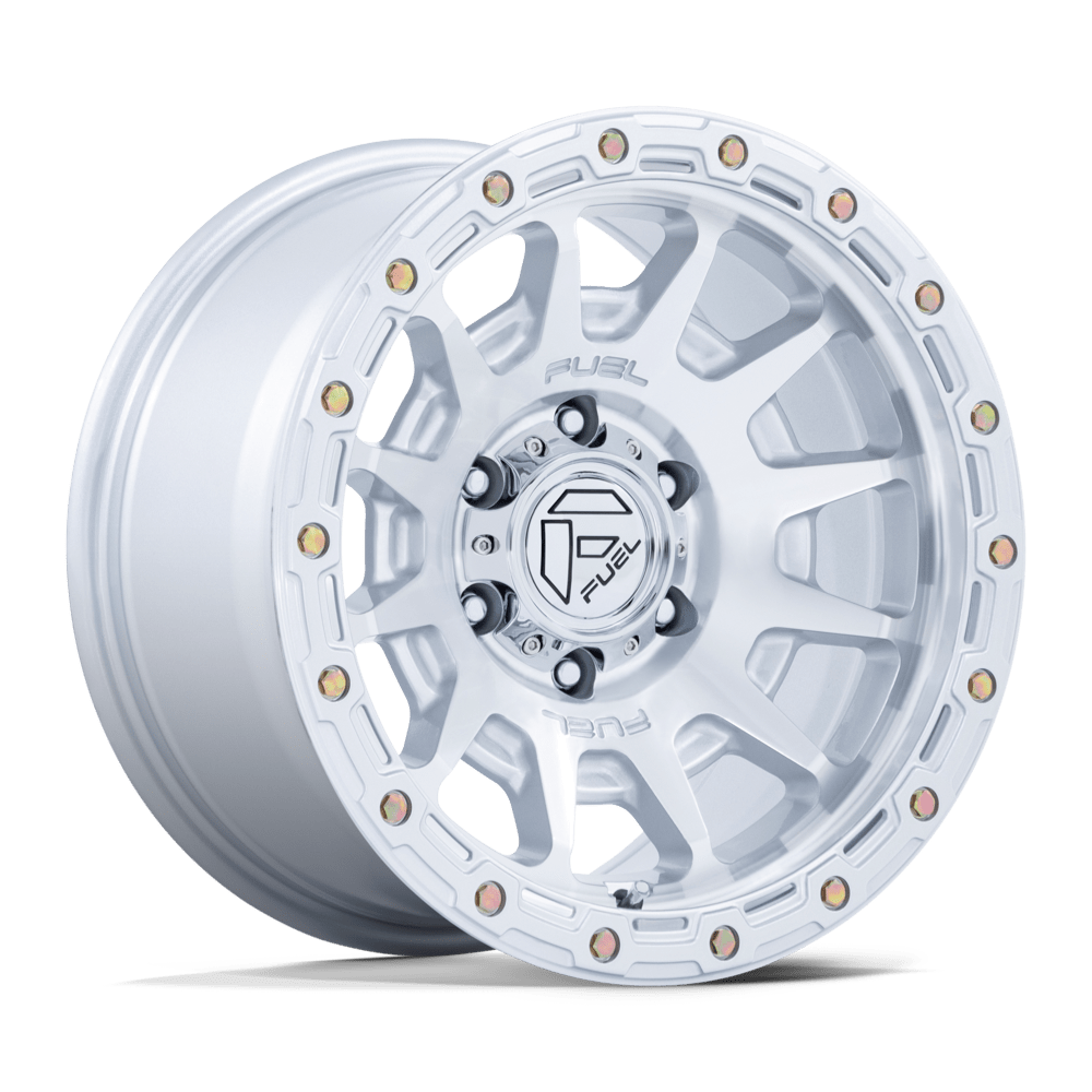 Fuel Wheels FC884 Fortress 17x8.5 Gloss Silver w/Machined Face 0mm ET 71.5mm CB 5x127