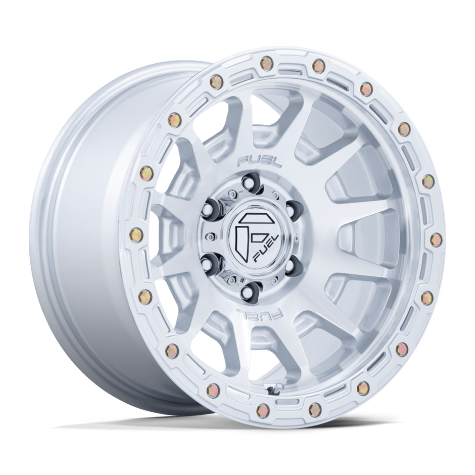 Fuel Wheels FC884 Fortress 17x8.5 Gloss Silver w/Machined Face 0mm ET 71.5mm CB 5x127