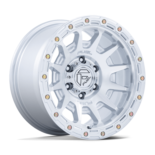 Fuel Wheels FC884 Fortress 17x8.5 Gloss Silver w/Machined Face 0mm ET 71.5mm CB 5x127