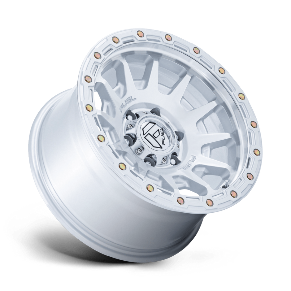 Fuel Wheels FC884 Fortress 17x8.5 Gloss Silver w/Machined Face 0mm ET 71.5mm CB 5x127