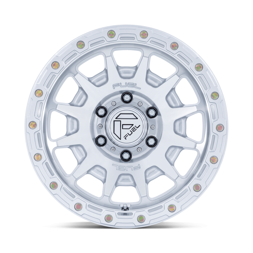 Fuel Wheels FC884 Fortress 17x8.5 Gloss Silver w/Machined Face 0mm ET 71.5mm CB 5x127