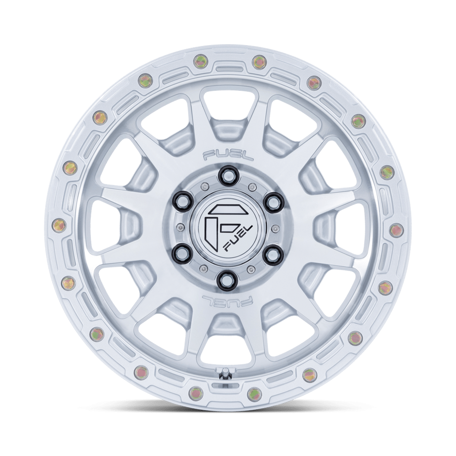 Fuel Wheels FC884 Fortress 17x8.5 Gloss Silver w/Machined Face 0mm ET 71.5mm CB 5x127