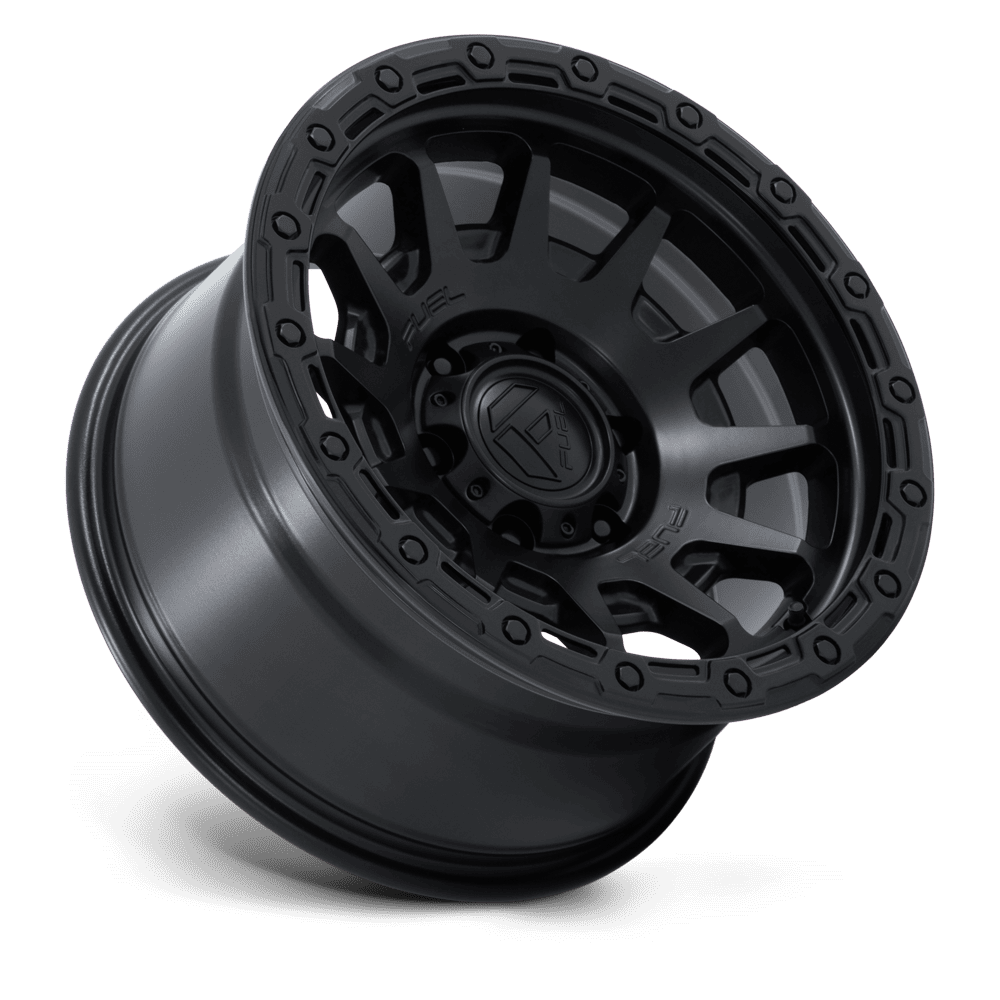 Fuel Wheels FC884 Fortress 17x8.5 Matte Black w/Gloss Black Lip 0mm ET 71.5mm CB 5x127