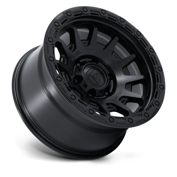 Fuel Wheels FC884 Fortress 17x8.5 Matte Black w/Gloss Black Lip 0mm ET 71.5mm CB 5x127