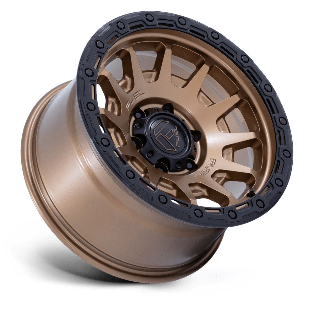 Fuel Wheels FC884 Fortress 17x8.5 Matte Bronze w/Gloss Black Lip 0mm ET 71.5mm CB 5x127
